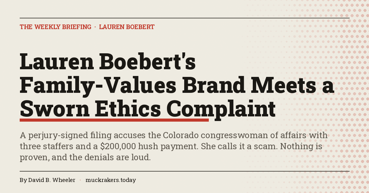 Lauren Boebert's Family-Values Brand Meets a Sworn Ethics Complaint