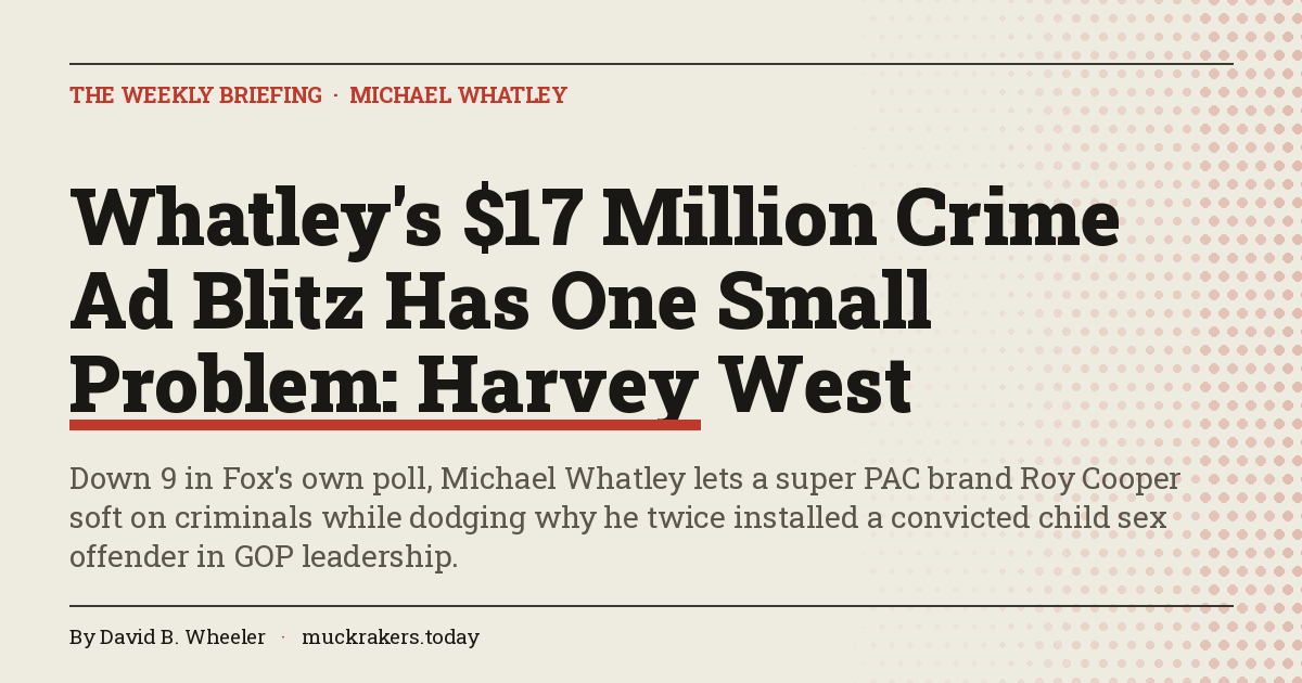 Whatley's $17 Million Crime Ad Blitz Has One Small Problem: Harvey West